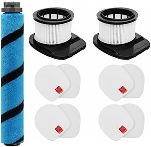 LANROON IZ462H Brush Filters Kit for Shark IZ462H IZ483H IZ482H IZ440H IZ441HBRN Vertex Cordless Stick Vacuum, Part XHF161H & 617FJ140, 2 Pack HEPA Filter 4 Pack Foam & Felt Filter 1 Main Brush Roller