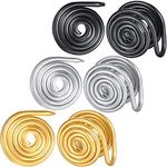 12MM 15MM Pressure Earrings for Keloids, Keloid Earrings Pressure Clip,Compression Earrings For Keloids, Ear Cuff, Stainless Steel Spiral Non-pierced Earrings, 15MM, Zinc, goldstone