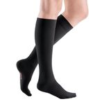 mediven Elegance CCL1 Below Knee Closed Toe Compression Stockings Black Standard Length Size 2