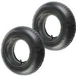 Masterpart 2 x Wheelbarrow Wheel Rubber Inner Tube and Barrow Trolley Tyre 3.50-8 To 35 PSi