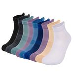 Mush Bamboo Anti Odor, Breathable, Anti Blister Ankle Socks for Men & Women for Running, Sports & Gym (Pack of 9)