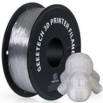 GEEETECH TPU Flexible Filament 1.75mm, 3D Printer Filament 500g 1 Spool (Transparent)…