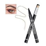 AKARY Tattoo Eyebrow Pen, Four-Fork Lasting Liquid Eyebrow Pencil with a Micro-Fork Tip Applicator Precisely, 3D Natural Wild Eyebrow Maker Pen for Beginners, 24-Hour Waterproof & Sweat-Proof (#01 Dark Brown)