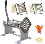 GarveeTech 1/2" and 3/8" Blades French Fry Cutter - Effortless Fry Prep, Dual Blade Options, Large Capacity Cutter Box