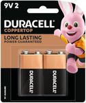 Duracell Coppertop 9V 2 Pack Batter