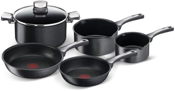 Tefal 6 Piece Pots & Pans set, unlimited ON, Non- Stick Induction, Aluminium