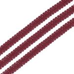 uxcell 1/2" x 13 Yards Gimp Braid Trim Woven Fabric Ribbon Polyester Curtain Upholstery Trim for DIY Craft Sewing Accessories Costume Home Decoration, Wine Red