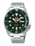 Seiko Stainless Steel Analog Green Dial Men Watch-Srpd63K1, Bandcolor-Silver