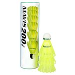 Yonex Mavis 200i Nylon Shuttle Cock, Pack of 6 (Yellow)