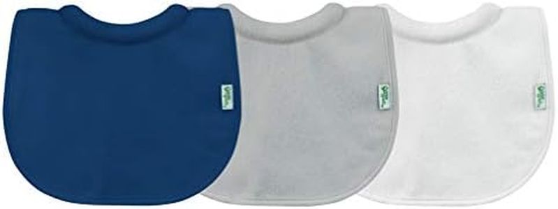 green sprouts Stay-Dry Milk Catcher Bib for 0 to 6 Month Babies 3 Pieces,Multicolor, 3 pieces