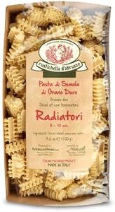 Rustichella d'Abruzzo Radiatori Pasta - 500g Classic Italian Durum Wheat Semolina Short Pasta with Ridged, Radiator-Like Shape - Perfect for Chunky Sauces & Vegetables - Fun Texture for Kids