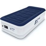 Active Era Luxury Twin Size Air Mattress - Elevated Inflatable Single Air Bed, Electric Built-in Pump, Raised Pillow & Structured I-Beam Technology, 3 Minute Self Inflating Air Mattress, 21" Height