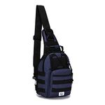 Rootless Tactical MOLLE Military Sling Daypack - Small Messenger Bag,