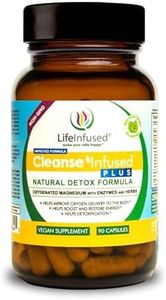 Life Infused® Cleanse Infused Plus A Gentle, Yet Powerful Colon Cleanser Powered by Oxygenated Magnesium, Premium Herbs and Enzymes. Vegan. 90 Servings.