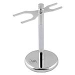 Pearl Combo of Shaving Razor and Brush Holder Stand (Chrome)