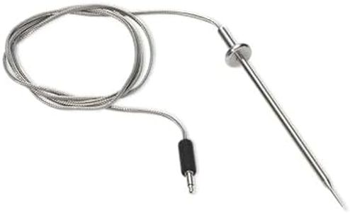 Weber Wired Food Probe – Thin Fast‑Read Temperature Probe for Precise Meat & Grill Cooking Readings, Durable Design Handles Heat Up to 572°F
