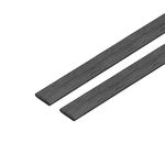 uxcell Carbon Fiber Strip Bars 2x10mm 200mm Length Pultruded Carbon Fiber Strips for Kites, RC Airplane 2 Pcs