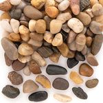 Baker Ross AX340 Natural Crafting Pebbles - Pack of 200, Stones to Paint, Embellish and Decorate for Kids Arts and Crafts Activities