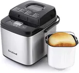 Briskind 19-in-1 Compact Bread Maker Machine, 1.5 lb / 1 lb Loaf Small Breadmaker with Carrying Handle, Including Gluten Free, Dough, Jam, Yogurt Menus, Bake Evenly, Automatic Keep Warm, 3 Crust Color