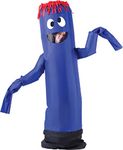 Spooktacular Creations Adult Inflatable Costume, Blue Tube Dancer with Wacky Waving Arm Flailing, Funny Halloween