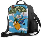 DODOD Portable Insulated Lunch Bag Adventure-time Lunch Box Cooler Tote Bag Lunch Sack