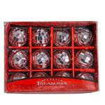 Petite Treasures Glass Mirror Ball Ornaments 12Pc. - Christmas Ornament