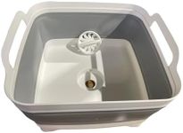 Southern Homewares Collapsible Sink With Drain, Space-Saving, Lightweight, Compact & Durable, Foldable Sink, Perfect for Home and Travel