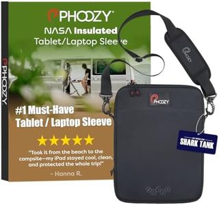 PHOOZY Thermal Insulated Tablet/Laptop Case for iPad, MacBook Air, MacBook Pro & Similar Sized Tablets or Laptops up to 13" - Protection Against Heat, Cold, Drops and Water (Cosmic Black)