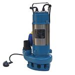 KATSU 750W Heavy Duty Electric Submersible Sewage Dirty Waste Water Pump 300L/Min with Float Switch for Garden Irrigation Flooded Cellars Tub Pond Swimming Pool 151624