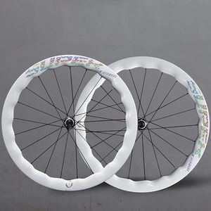 Superteam Road Bike Carbon Wheelset 700c Disc Brake 45/50/53mm Depth Center Lock Thru Axle- Fit for 8/9/10/11 Speed Cassette, Compatible with Tubeless & Clincher(53mm Depth 28mm Width)