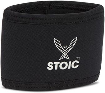 Stoic 7MM Compression Sleeve Cuff (Heavy Neoprene Construction) For arm, elbow, lower leg compression and warmth while weight lifting, powerlifting, bench pressing (11 Inch, Black)