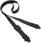 HUNTPAL 2 Point Gun Sling Rifle Sling Shotgun Sling with Swivels, Universal 1.22" Wide Tube Quick Adjustable Length Gun Shoulder Strap for Hunting Shooting Outdoors