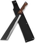 WICING Machete, 16.7" Machete for Cutting Trees Heavy Duty, 3Cr13 Stainless Steel Full Tang with Nylon Sheath, Great for Clearing Brush, Survival, Camping and Outdoor