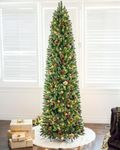 6.5FT Pre-lit Pencil Christmas Tree