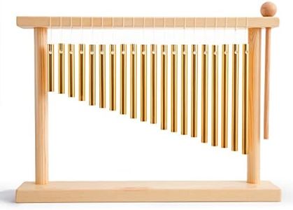 ENNBOM 20-NOTE Chime Table Top Bar Chime Wind Chime 20 Bars Instrument Percussion With Mallets