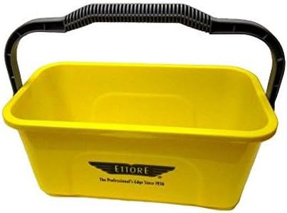 Ettore 3 Gallon Compact Super Bucket with Ergonomic Handle, Yellow