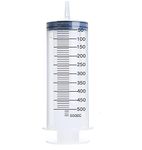 500ml Syringe, Large Plastic Syringe for Scientific Labs, Watering, Refilling (Individual Wrap)