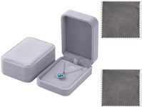 2 Pieces Velvet Necklace Boxes,Jewe