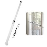 Securityman Sliding Door Security Bar-Child Proof Sliding Door Lock Bar with Anti Lift Lock - Fits Most Doors & Windows-Adjustable Patio Door Security Bar (19"- 51") (White)