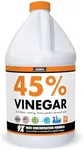 Chromex 45% Ultra Concentrated Vinegar - Dilutes to 9 Gallons - 9x Strength Multi-Purpose Cleaning, Deodorizing, Laundry, Gardening, Descaling, and Drain Cleaning Solution - 1 Gallon