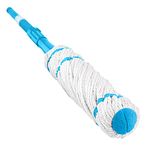 HOMESHOPA Extendable Microfibre Twist Mop with Self Wringing, Long Handle Wet Mop Floor Cleaning for Household Hardwood Vinyl Laminate Tile, Super Absorbent Washable Mop Head