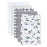 Burt's Bees Baby - Burp Cloths, 5-Pack Extra Absorbent 100% Organic Cotton Drool Cloths