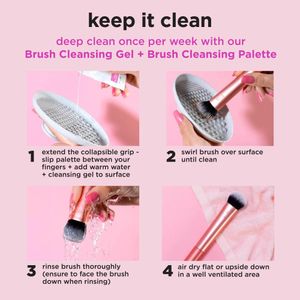 Real Techniques Mini Travel Brush Kit – 4-Piece Makeup Brushes