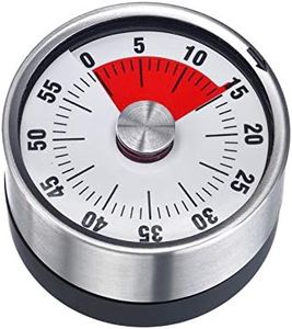 Westmark Timer da cucina, Meccanico, Magnetico, 1-60 minuti, Acciaio inox/Plastica, Antracite/Argento, 10902260