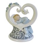 Gund Baby Legacy of Love Figurine, Blue, 3.875"
