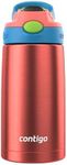 Contigo AUTOSPOUT Water Bottle, 13 oz, Coral Blue/Poppy