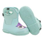 CNSBOR Kids Rain Boots Boys Girls, Waterproof baby wellies, childrens wellies for Girls Boys wellies size 4 5 6 7 8