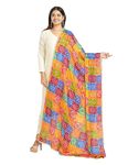 HELLA FASHIONS Stylish 2.25 Meters Art Silk Women's Dupatta, Designer Dupatta, Chunni, Scarf for Womens & Girls Multicolour