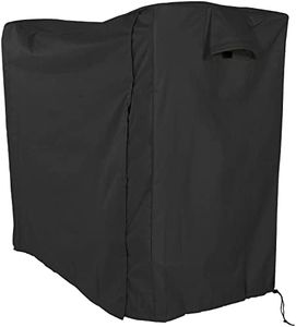 Sunnydaze 5-Foot Firewood Log Rack Cover - Weather-Resistant Outdoor Heavy-Duty Polyester with PVC Backing - Black