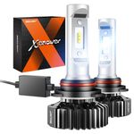 9006/HB4 LED Headlight Bulbs Conversion Kit SEALIGHT X1 Series 12xCSP Chips - 6000LM 6000K Xenon White, 1 Yr Warranty